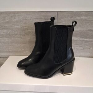 Boots Black Heeled Ankle Boots